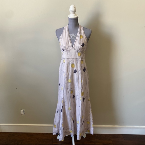 HOST PICK - HD in Paris by Anthropologie Spring bulb tulip maxi dress - Picture 1 of 9